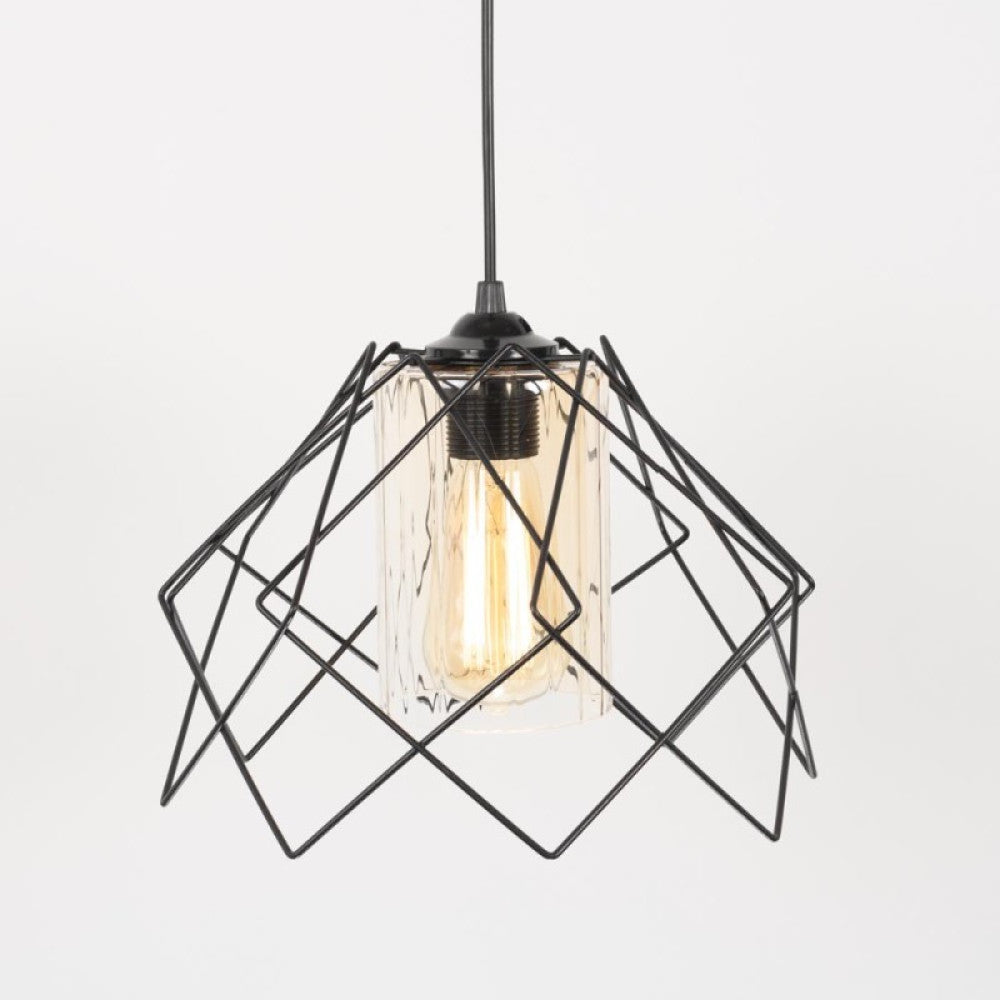 LUSTRA KONTES NEGRU 1XE27 60W