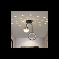 Plafoniera LED Cer Instelat Negru Moderna 25W ,3 Tipuri De Lumina