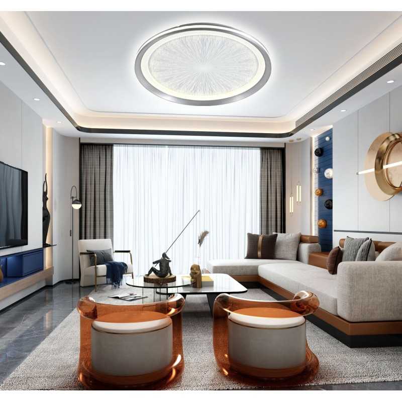 Plafoniera LED Cu Telecomanda D48CM 55W Lumina Rece/Neutra/Calda