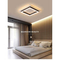 Plafoniera Negru 41W Patrat Led Lumina Calda Neutra Rece