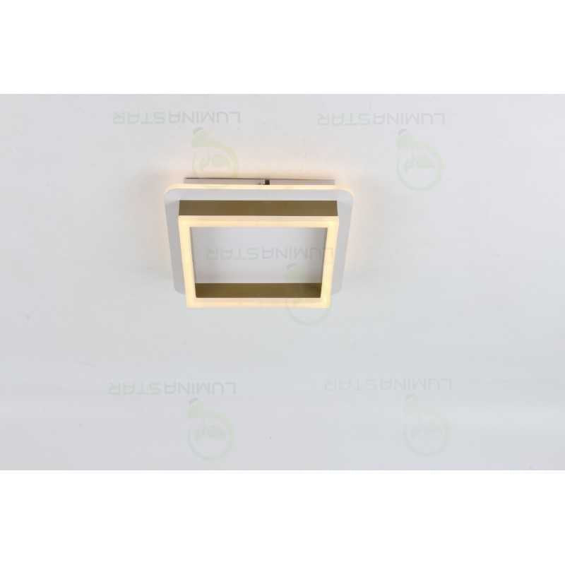Plafoniera Patrat 41W Led Lumina Calda Neutra Rece Auriu