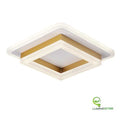 Plafoniera Patrat 41W Led Lumina Calda Neutra Rece Auriu