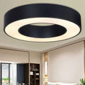 Plafoniera Rotund Negru D50CM 48W Led Lumina Neutra