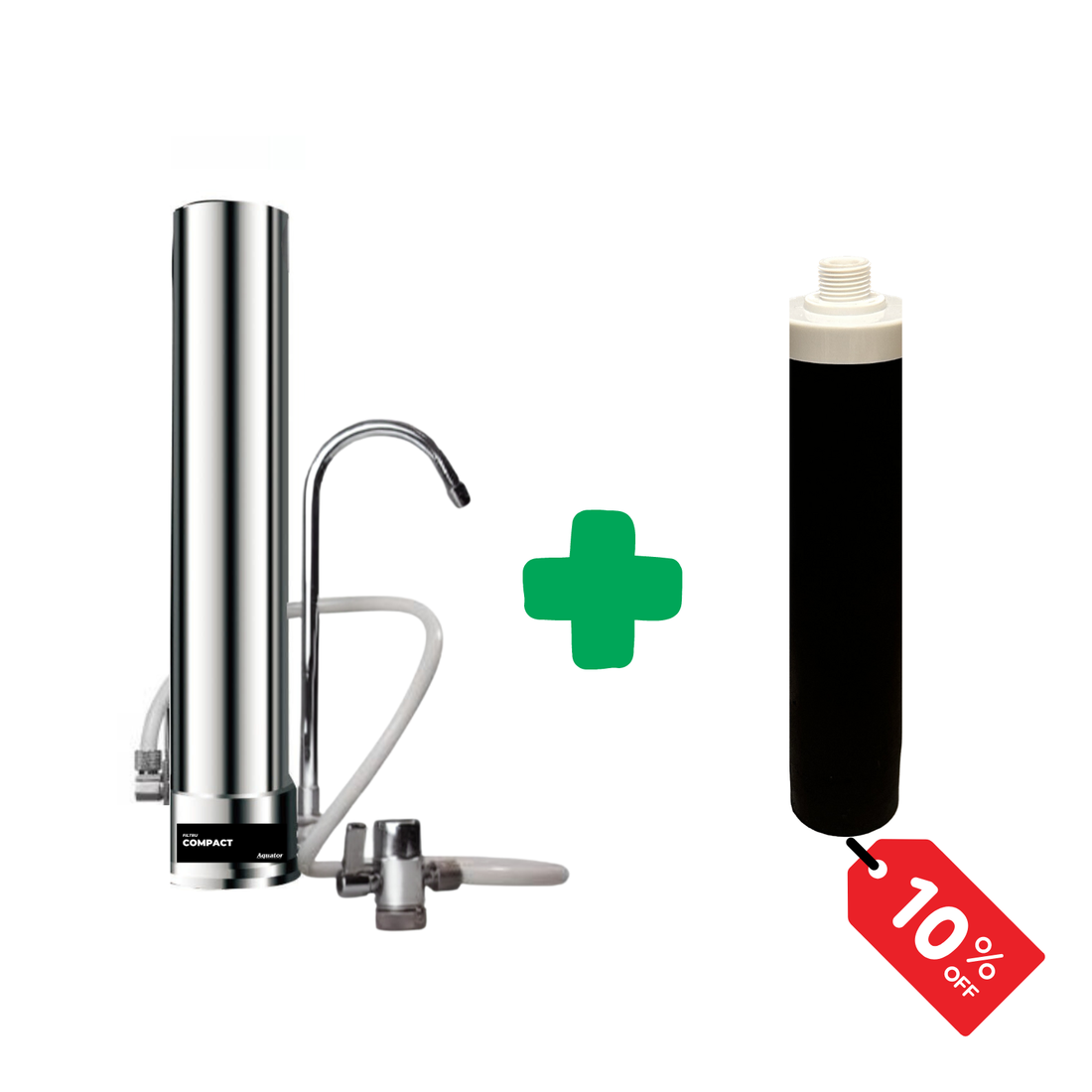 Set Filtru de apa, Aquator Compact + Rezerva Compact 50 mm, 4000 L