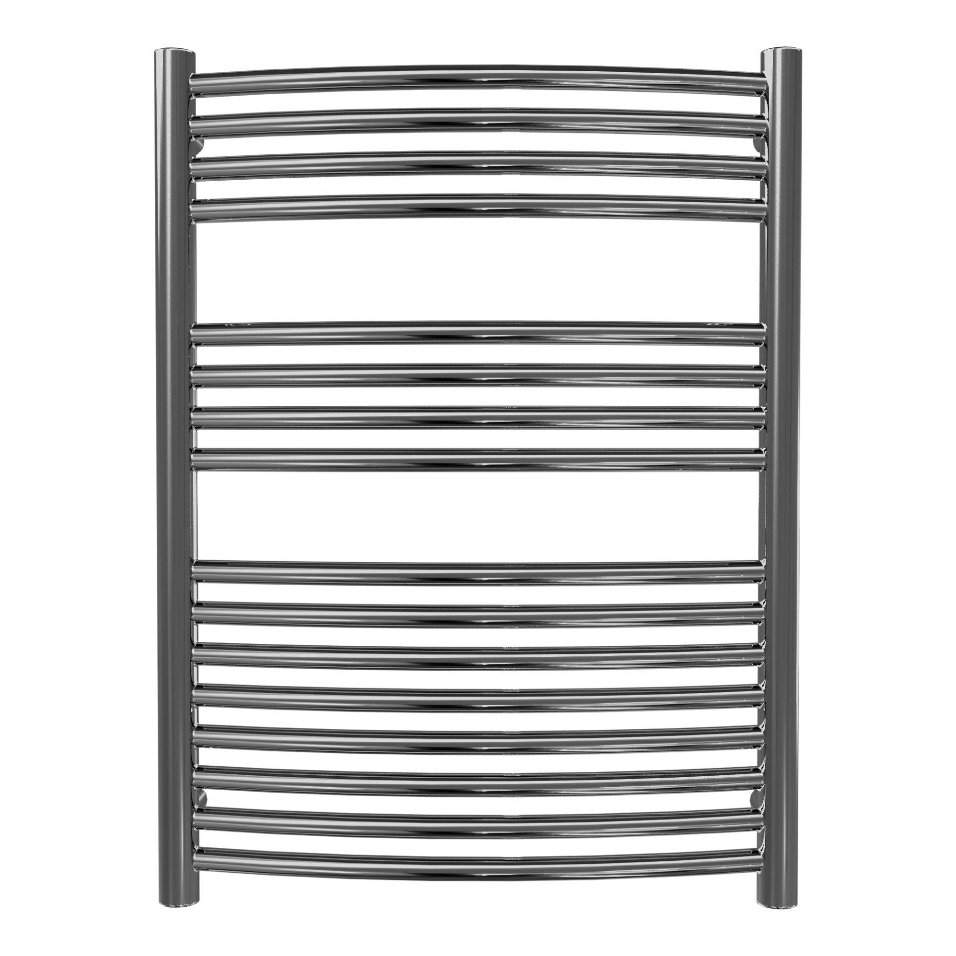 Calorifer baie portprosop decorativ inox 600/800 mm PREMIER XL ROUND (include kit de instalare)