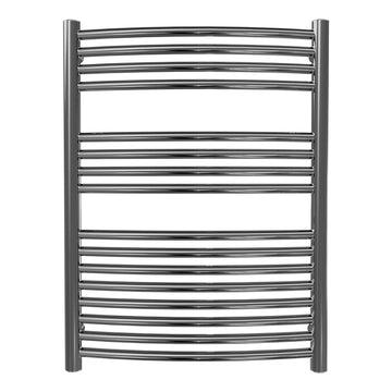 Calorifer baie portprosop decorativ inox 600/800 mm PREMIER XL ROUND (include kit de instalare)