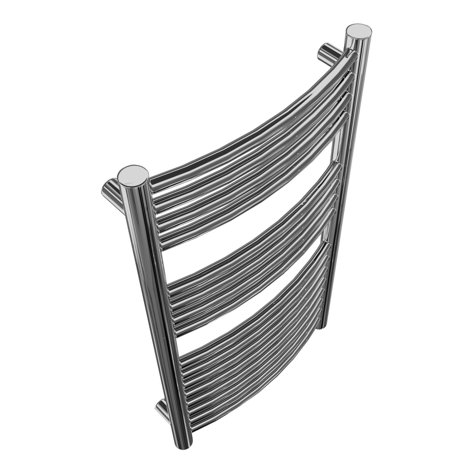 Calorifer baie portprosop decorativ inox 450/800 mm PREMIER XL ROUND (include kit de instalare)