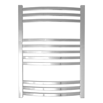 Calorifer baie portprosop decorativ cromat 500/700 mm QUEBIS ROUND (include kit de instalare)