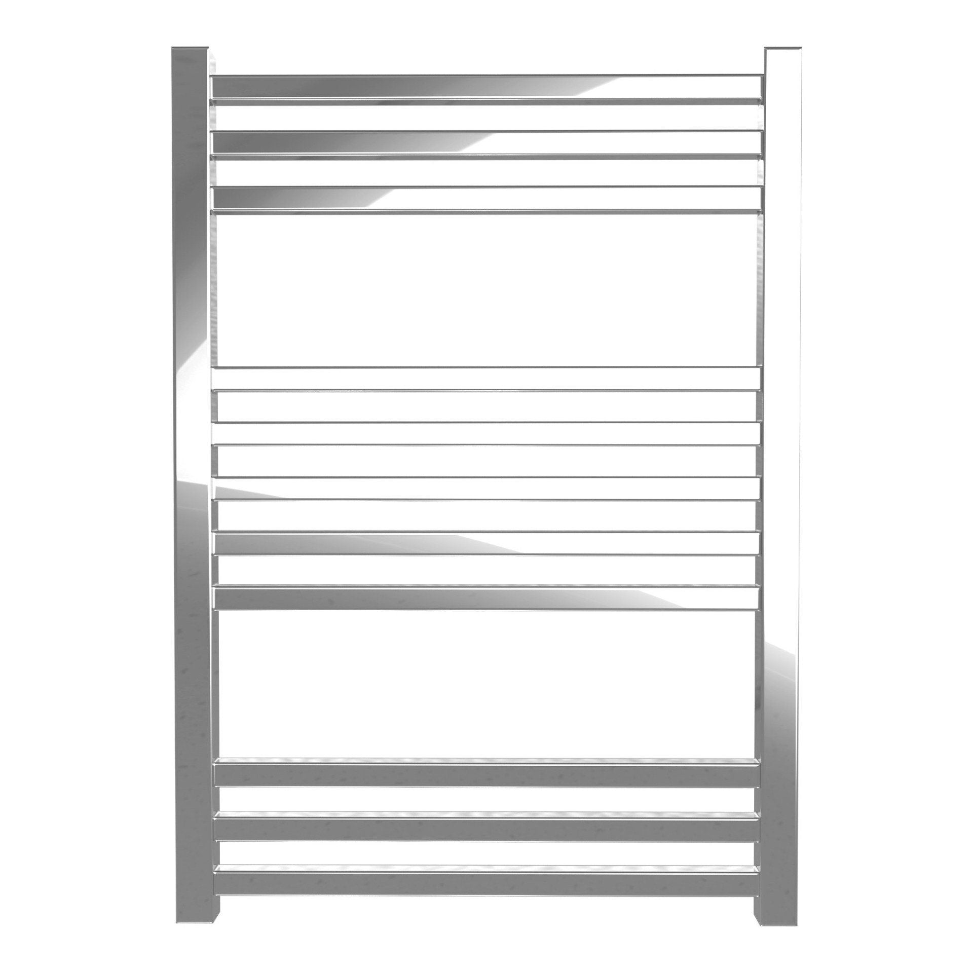 Calorifer baie portprosop decorativ drept cromat 500/700 mm QUEBIS (include kit de instalare)