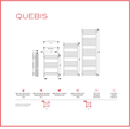 CALORIFER QUEBIS ROUND 050/070 RAL 9010 + KIT Textured Beige Radox 1001 TEXT - imagine 7