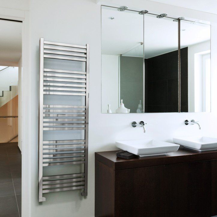 Calorifer baie portprosop decorativ cromat 500/ Radox 1550 mm QUEBIS (include kit de instalare) - imagine 2