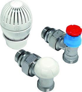 Set robineti radiator 1/2"x16 (tur, retur, cap termostatic) R470AX003