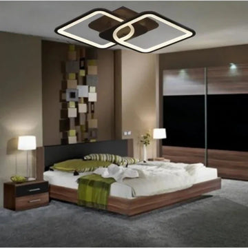 Lustra LED Patrate Maro cu Telecomanda wifi 2.4G cu lumina/rece/calda/neutra intensitate reglabila