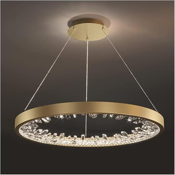 Gold LED chandelier D40cm with 2.4G wifi remote control 45cm