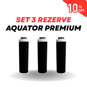 Set 3 Rezerve filtru de apa, Aquator Premium  - diametru 70 mm, 4000 - 6000 L