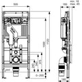Rezervor WC incastrat, TECE Lux 9600400, 50 x 112 cm, 10 L grossmann