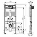 Rezervor WC incastrat, TECE Octa 9300502, 50 x 112 cm, 7 L grossmann