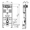 Rezervor WC incastrat, TECE Uni 9300302, 50 x 112 cm, 10 L grossmann