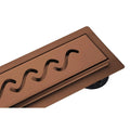 Rigola dus Kruger, inox, Ø 40 mm, L 400mm, rose gold Kruger - imagine 4