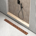 Rigola dus Kruger, inox, Ø 40 mm, L 400mm, rose gold Kruger - imagine 3