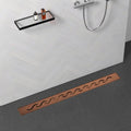 Rigola dus Kruger, inox, Ø 40 mm, L 400mm, rose gold Kruger - imagine 2