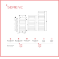 Radiator portprosop Serene 500x1170 mm Radox - imagine 7