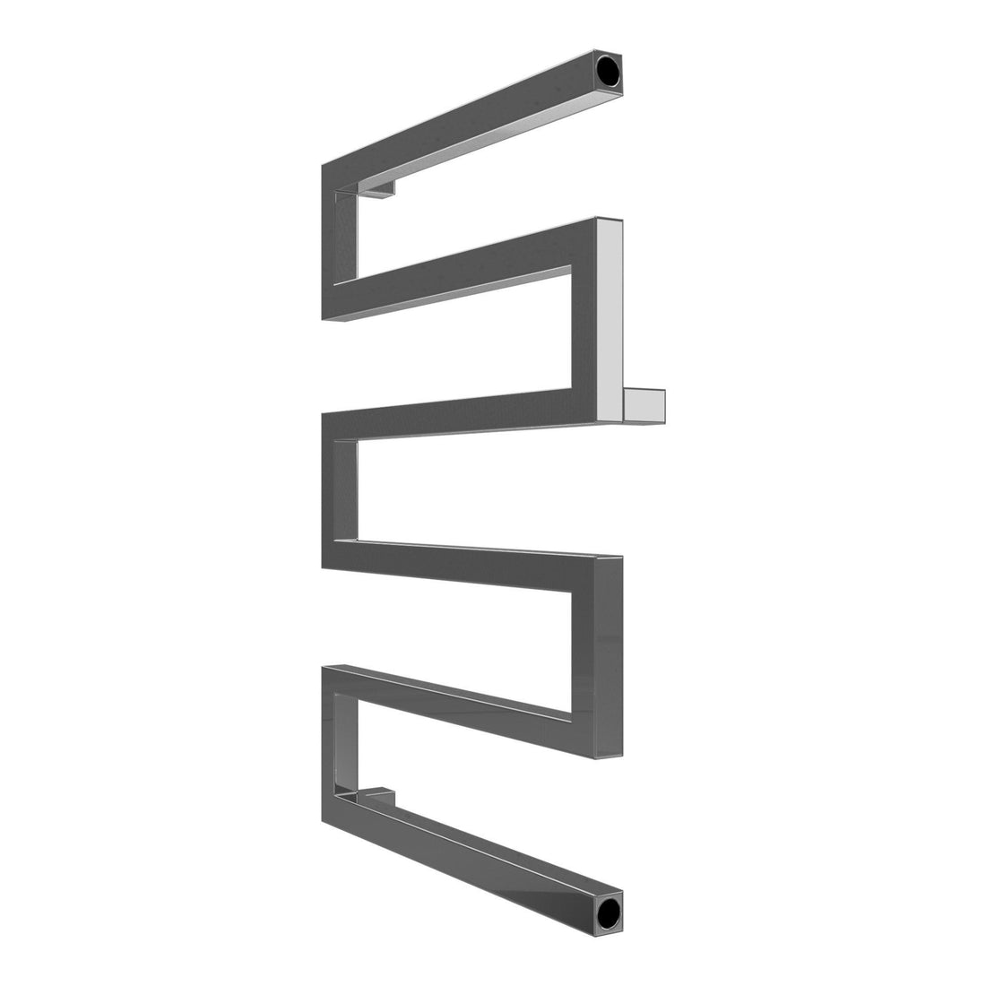 Calorifer baie portprosop decorativ inox 500/730 mm SERPENTINE (include kit de instalare)