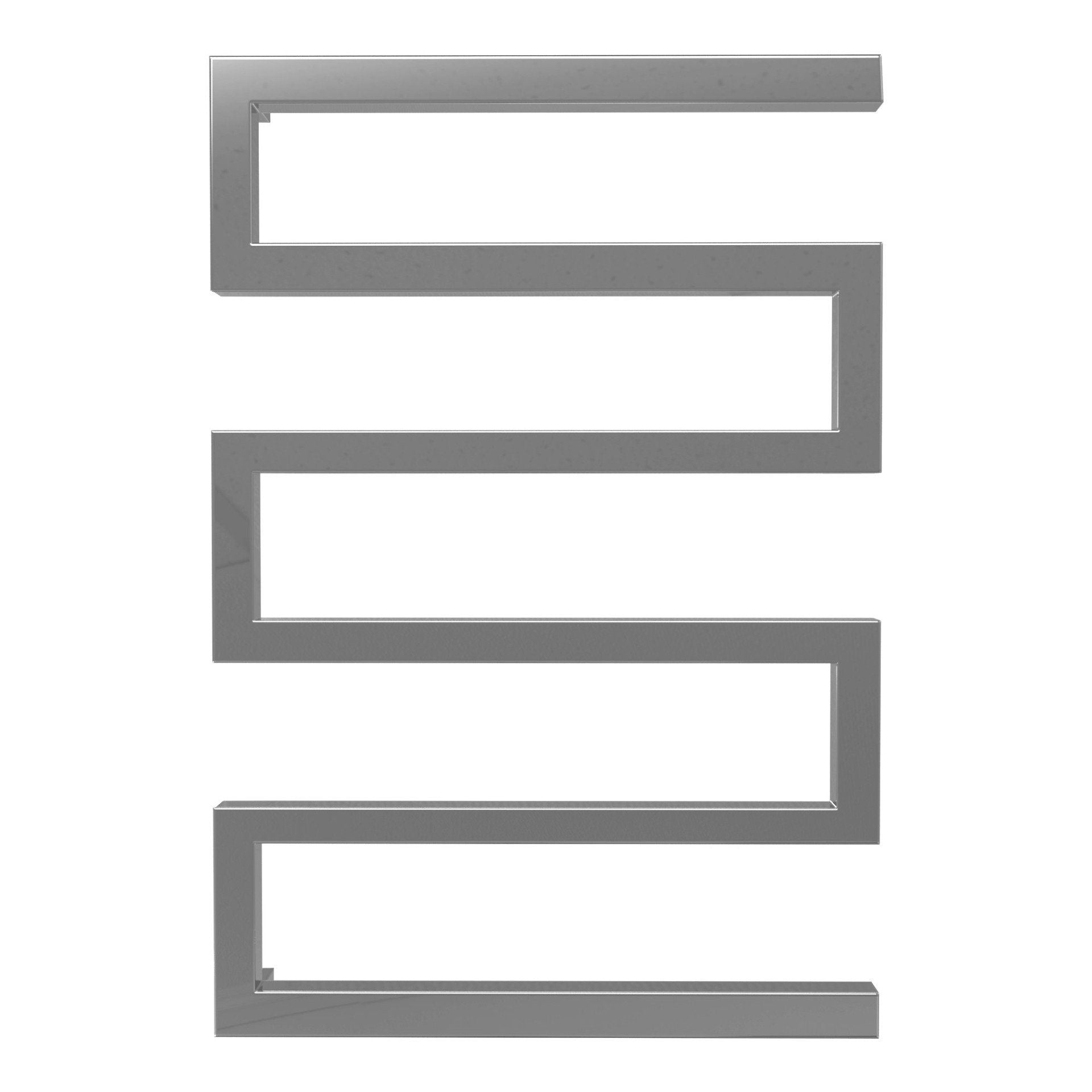 Calorifer baie portprosop decorativ cromat 500/730 mm SERPENTINE (include kit de instalare)