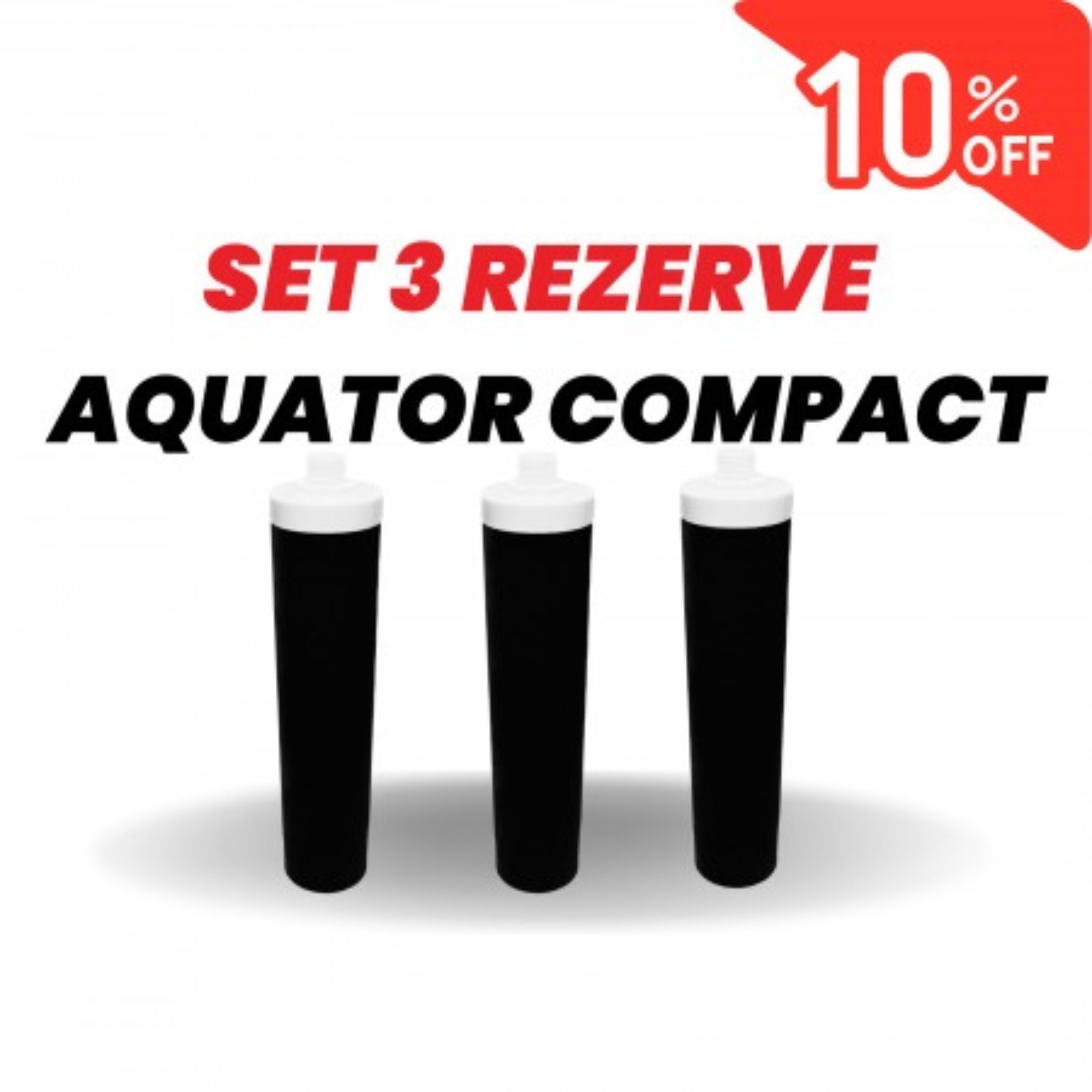 Set 3 Rezerve filtru de apa, Aquator Compact – diametru 50 mm, 4000 L