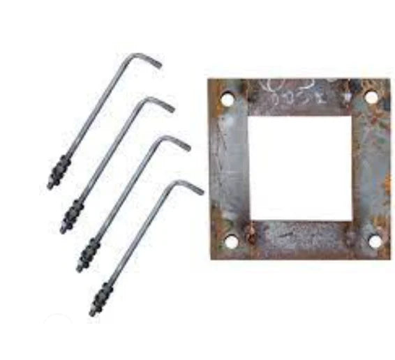 Set 4 prezoane M12 + tablitapentru stalp 3-6m SpotVision