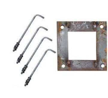 Set 4 prezoane M12 + tablitapentru stalp 3-6m SpotVision