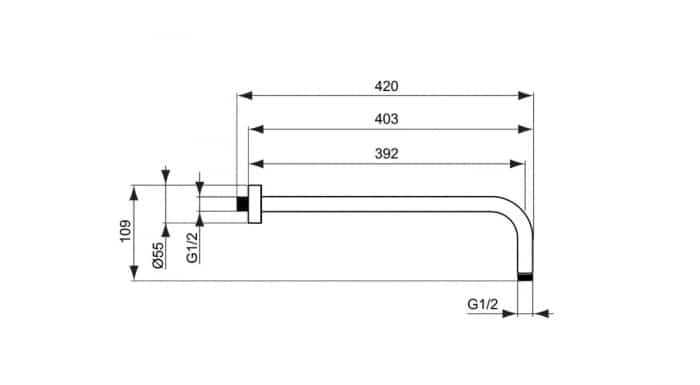Sistem de dus Ideal Standard Ceratherm 100 termostatic - imagine 3