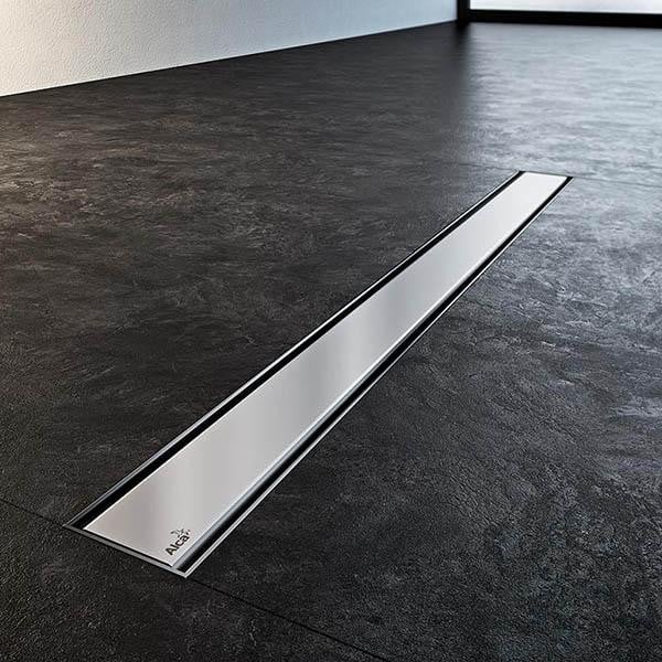 CANAL DE SCURGERE APZ13 DOUBLE, FIT AND GO,  CU GRATAR SIMPLU/PLACI CERAMICE, 550MM, OTEL INOXIDABIL MAT