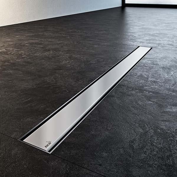 CANAL DE SCURGERE APZ13 DOUBLE, FIT AND GO,  CU GRATAR SIMPLU/PLACI CERAMICE, 650MM, OTEL INOXIDABIL MAT