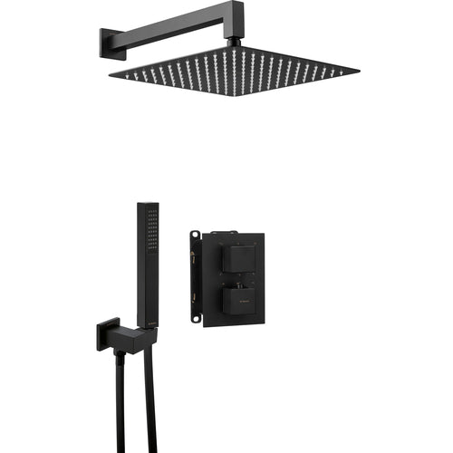 Set de duș cu montare îngropată, cu BOX cu termostat, Deante
