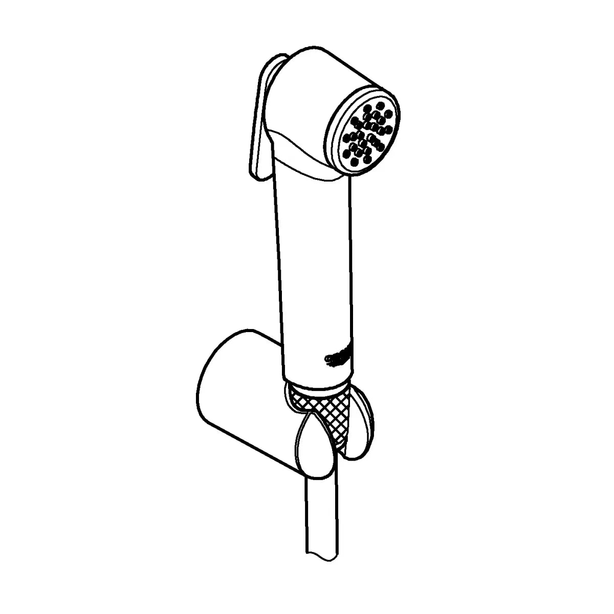 SISTEM DUS CERAFLOW ALU+, CAP DUS 260 MM 2 JETURI, FURTUN 1750MM SI PARA 100MM 2 JETURI, FURTUN CONECTOR 800 MM, SILK BLACK (SE POATE CONECTA LA ORICE BATERIE DE DUS )