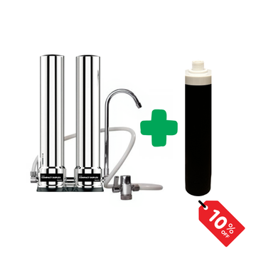 Set Filtru de apa, Aquator Compact Duplex + Rezerva Compact 50 mm, 4000 L