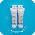 Set Filtru de apa, Aquator Maxi Duplex Plus,  5000-8000 L + Rezerva Aquator Premium 70 mm, ( sistem complet ) - imagine 3