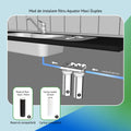 Set Filtru de apa, Aquator Maxi Duplex + Rezerva filtru apa, Aquator Maxi 70 mm, 5000-8000 L, ( sistem complet ) - imagine 3