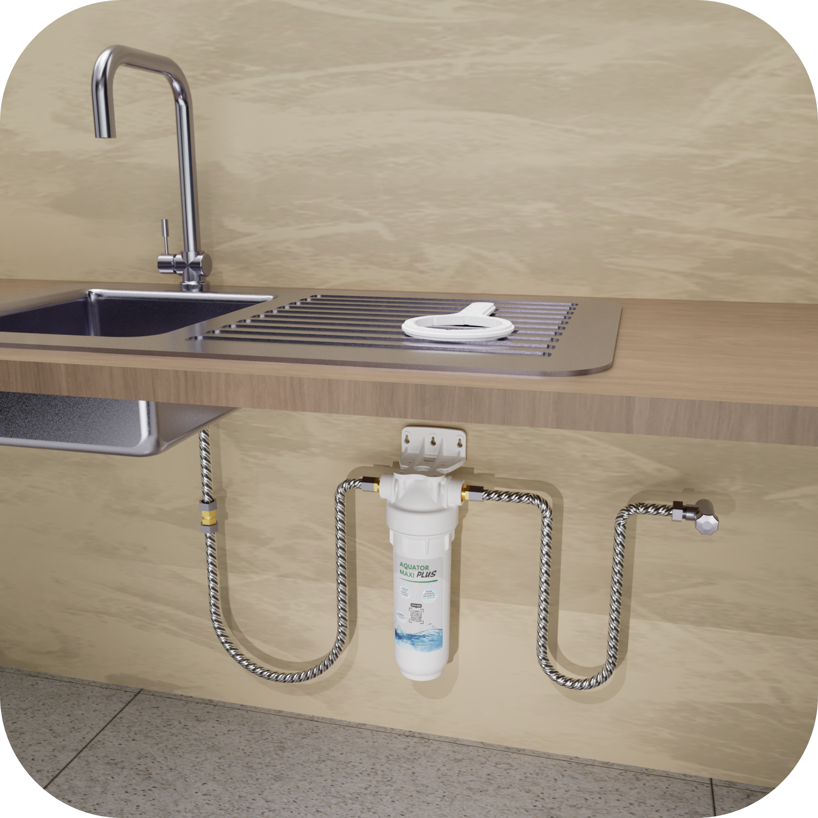 Set Filtru de apa, Aquator Maxi Plus, 4000-6000 L + Rezerva Aquator Premium 70 mm, ( sistem complet ) - imagine 6