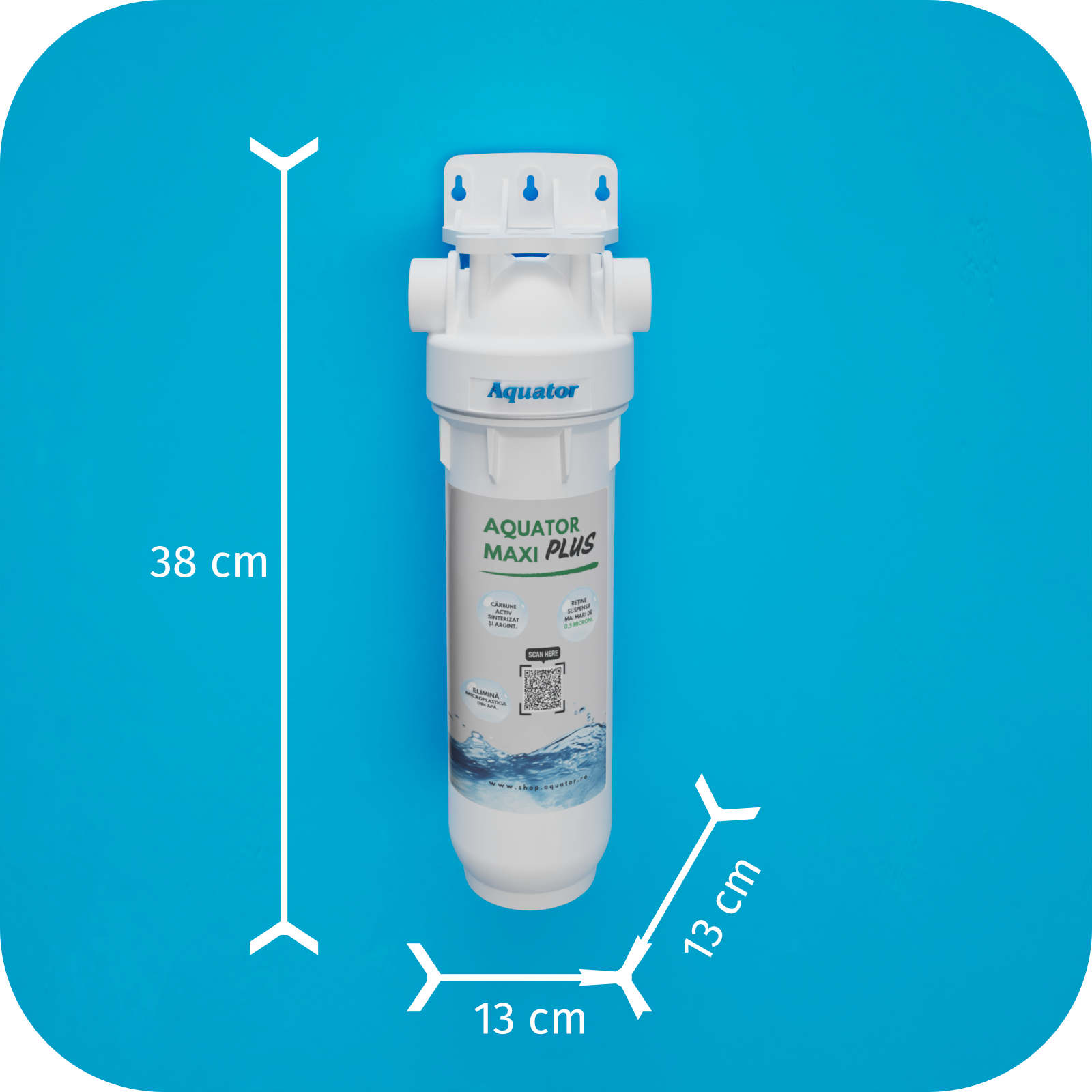 Set Filtru de apa, Aquator Maxi Plus, 4000-6000 L + Rezerva Aquator Premium 70 mm, ( sistem complet ) - imagine 3