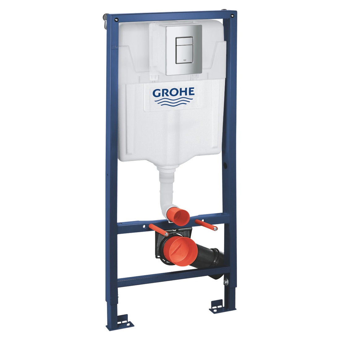 Set rezervor incastrat cu cadru 3in1 Grohe Rapid SL cu clapeta Skate Cosmo crom si sistem de fixare