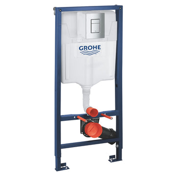 Set rezervor incastrat cu cadru 3in1 Grohe Rapid SL cu clapeta Skate Cosmo crom si sistem de fixare