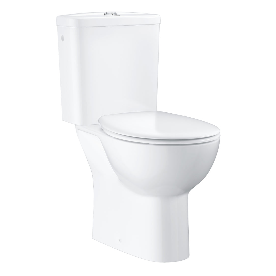 SET VAS WC BAU CERAMIC RIMLESS EVACUARE LATERALA CU REZERVOR ALIMENTARE LATERALA SI CAPAC SOFT-CLOSE