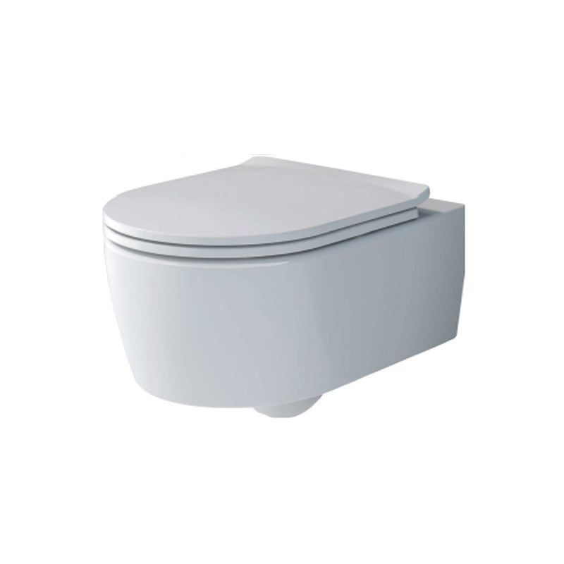 Set vas wc suspendat Villeroy&Boch Soul 53x37 cm, Direct Flush si capac slim cu inchidere lenta