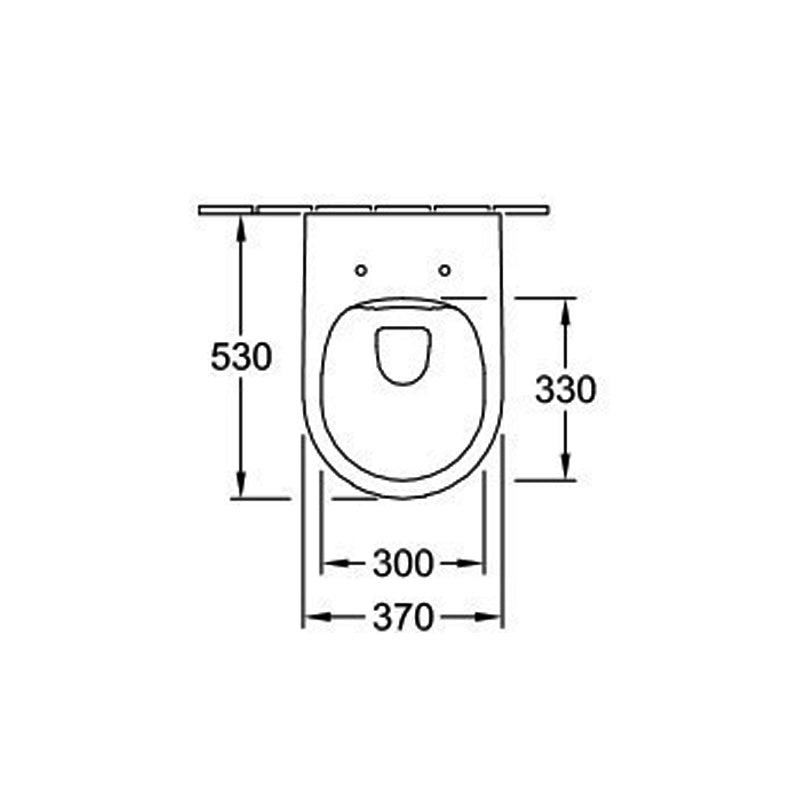Set vas wc suspendat Villeroy&Boch Soul 53x37 cm, Direct Flush si capac slim cu inchidere lenta