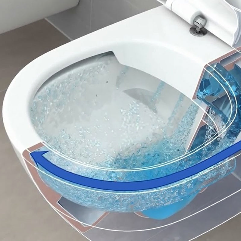 Set vas wc suspendat Villeroy&Boch Soul 53x37 cm, Direct Flush si capac slim cu inchidere lenta