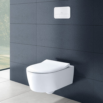 Set vas wc suspendat Villeroy&Boch Soul 53x37 cm, Direct Flush si capac slim cu inchidere lenta