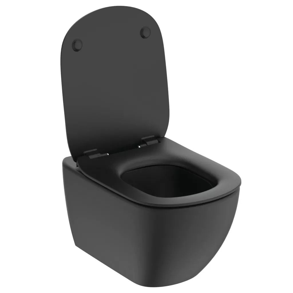 CAPAC WC TESI SLIM SOFT-CLOSE EASYFIX+, NEGRU MAT (DOAR PT T4932V3)