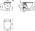 CAPAC WC TESI SLIM SOFT-CLOSE EASYFIX+, NEGRU MAT (DOAR PT T4932V3)